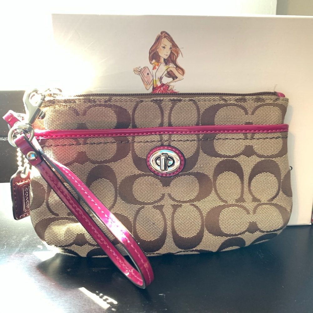 COACH Logo Wristlet